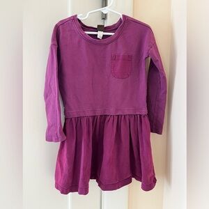 Tea Collection Purple Long Sleeve Dress Size 5